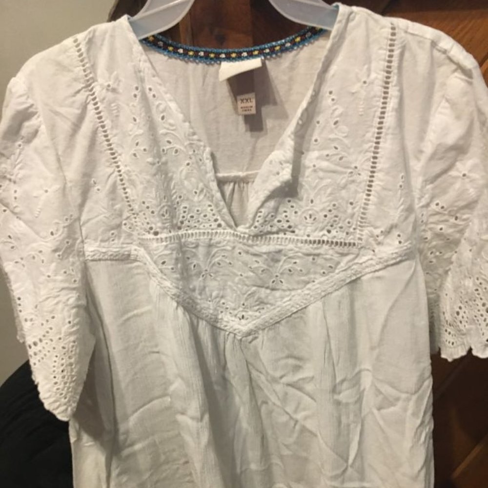 Women's blouse white XL